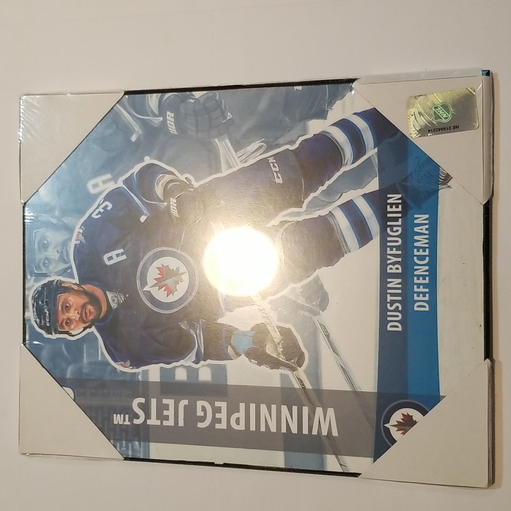 Dustin Byfuglien NHL player card Plaque 8"×10"Winnipeg Jets from jets store, NWT